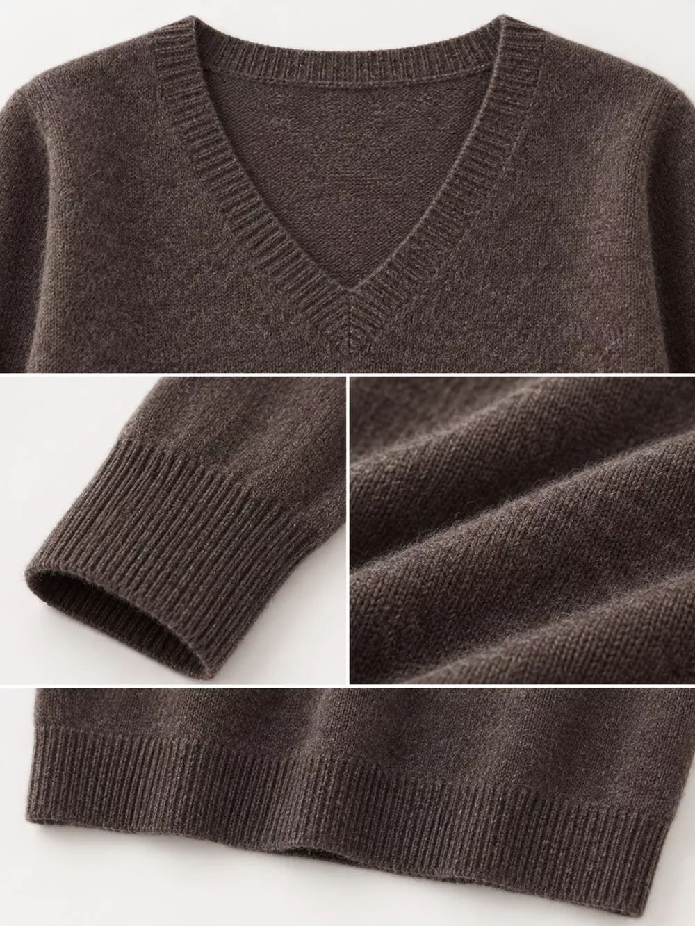 V-Neck Solid Color Sweater, image 52