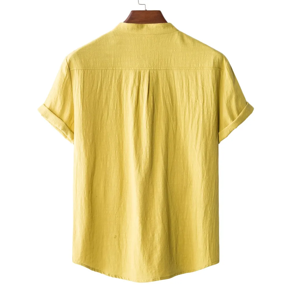 Men's Plus Size Textured Short Sleeve Blouse, image 5