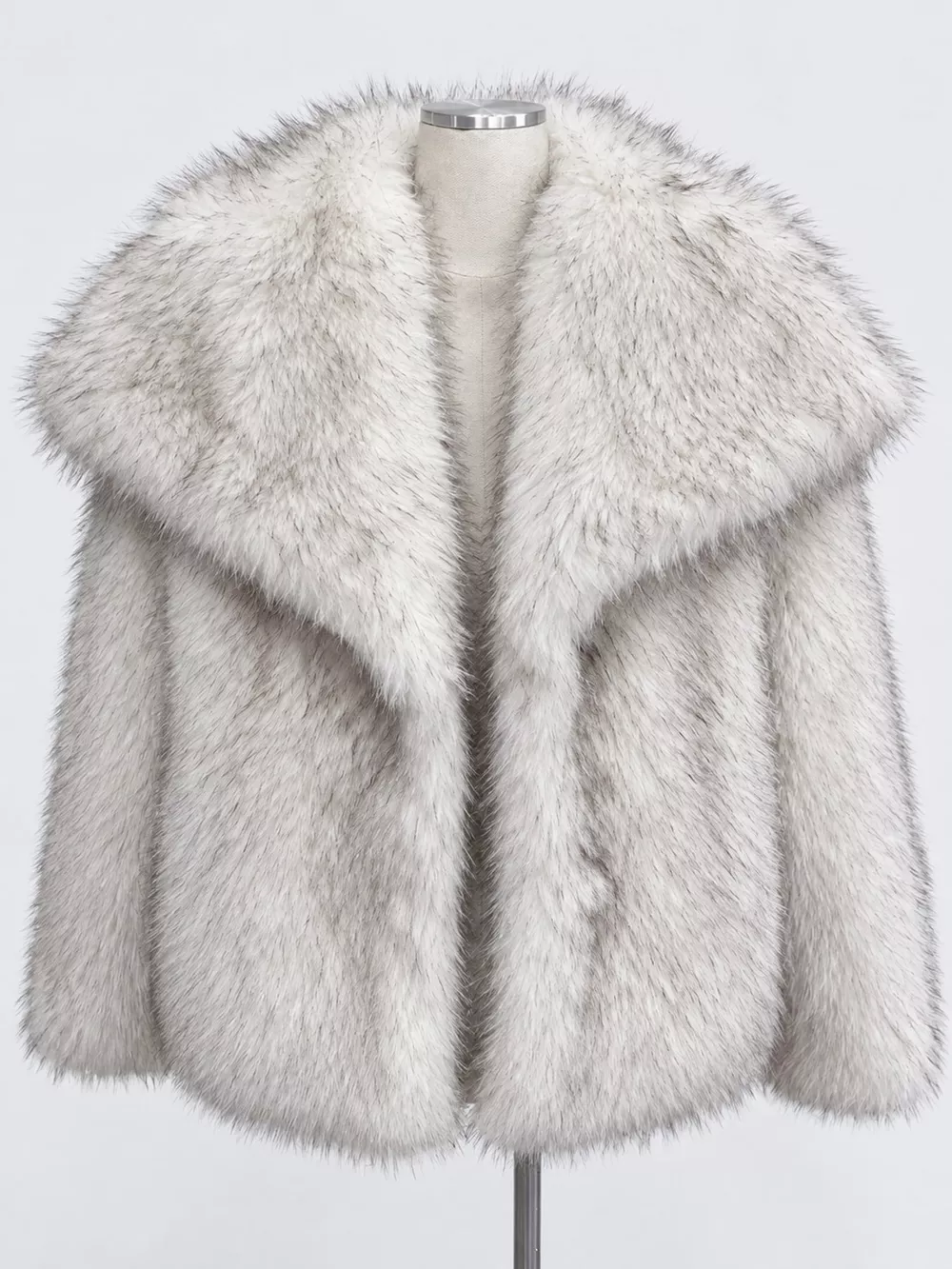 Fox Fur Collar Winter Outerwear, image 42