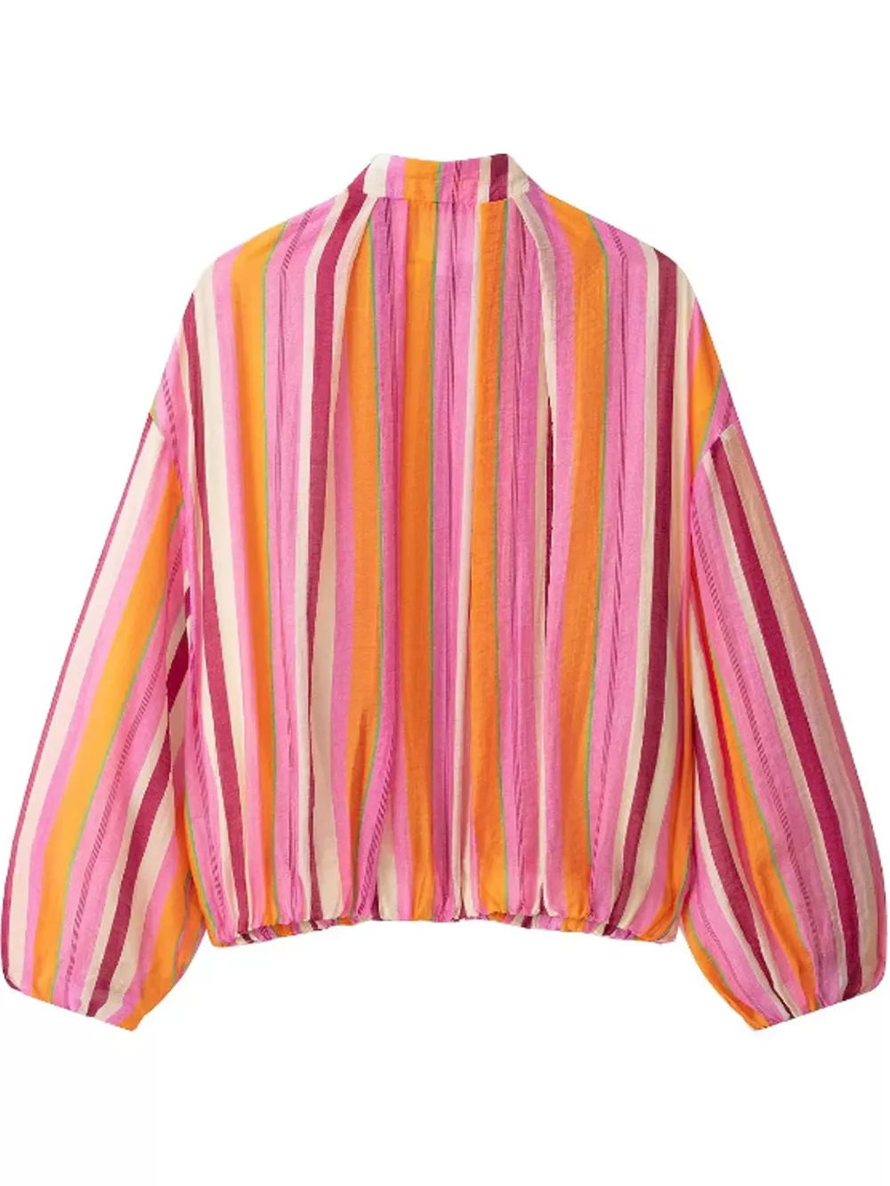 Vibrant Striped Lightweight Zip-Up Jacket, image 4