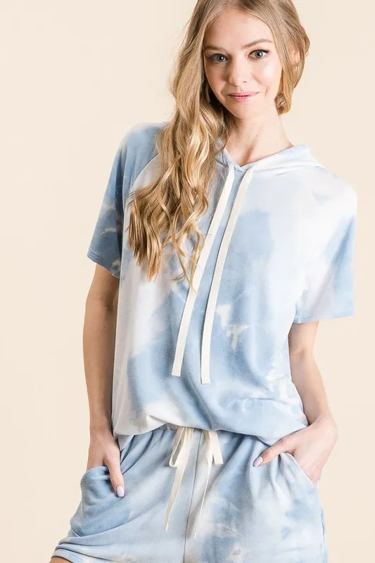 Tie Dye French Terry Hoodie Top and Bottom Set, image 5