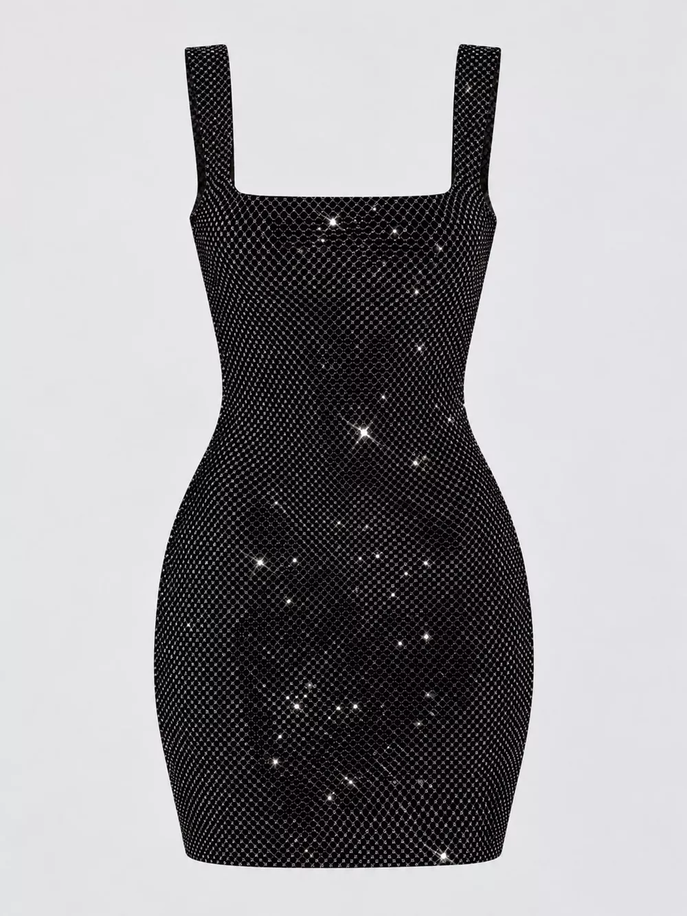 Backless Rhinestone Embellished Bodycon Mini Dress, image 10