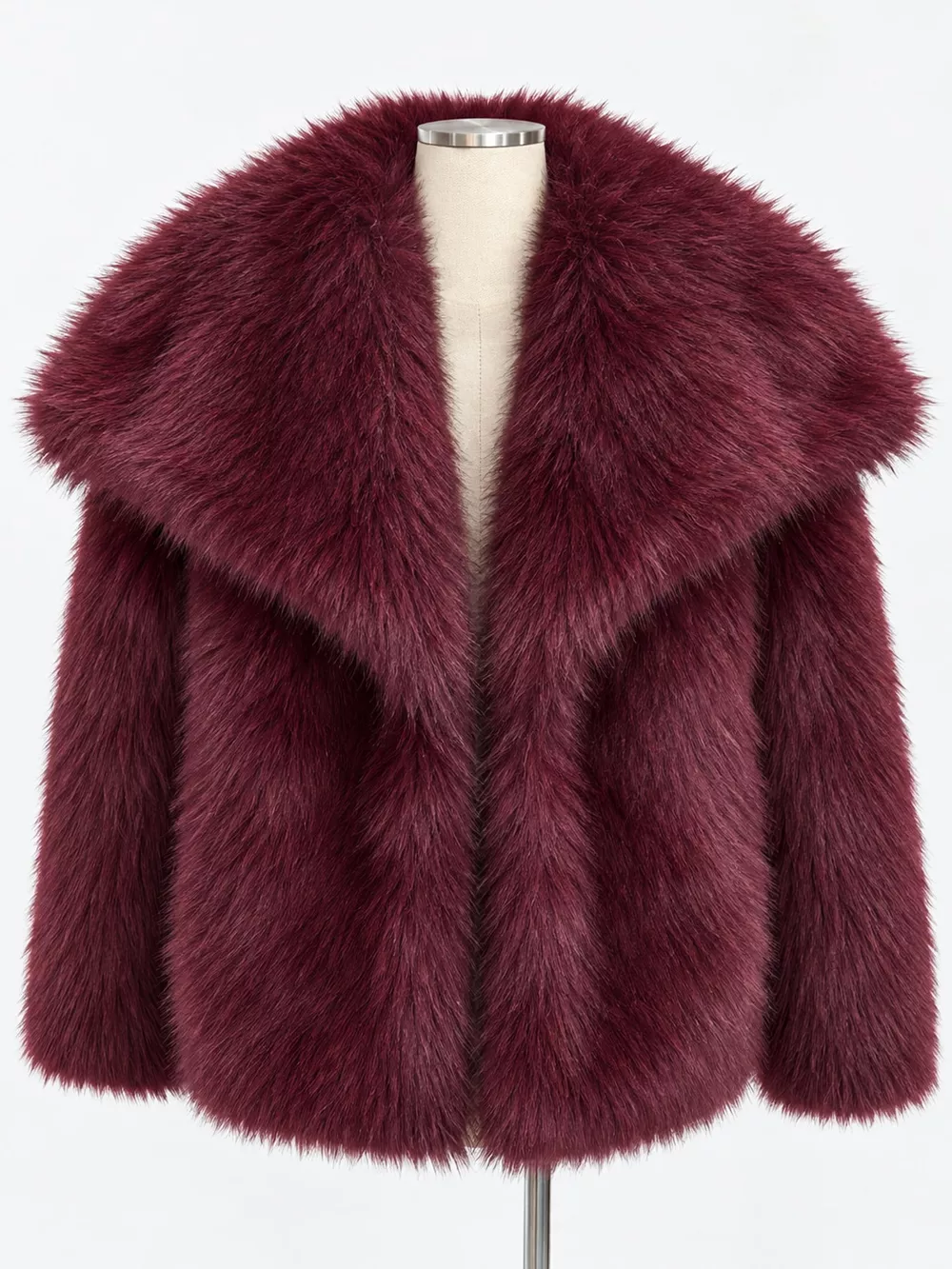 Fox Fur Collar Winter Outerwear, image 22