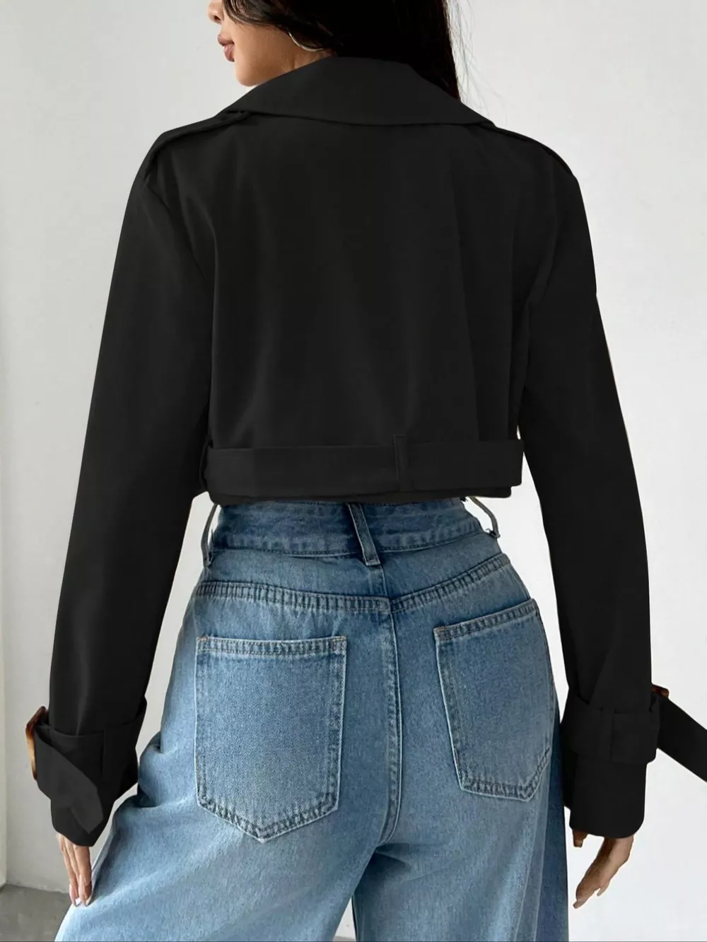 Double-Breasted Cropped Outerwear, image 16