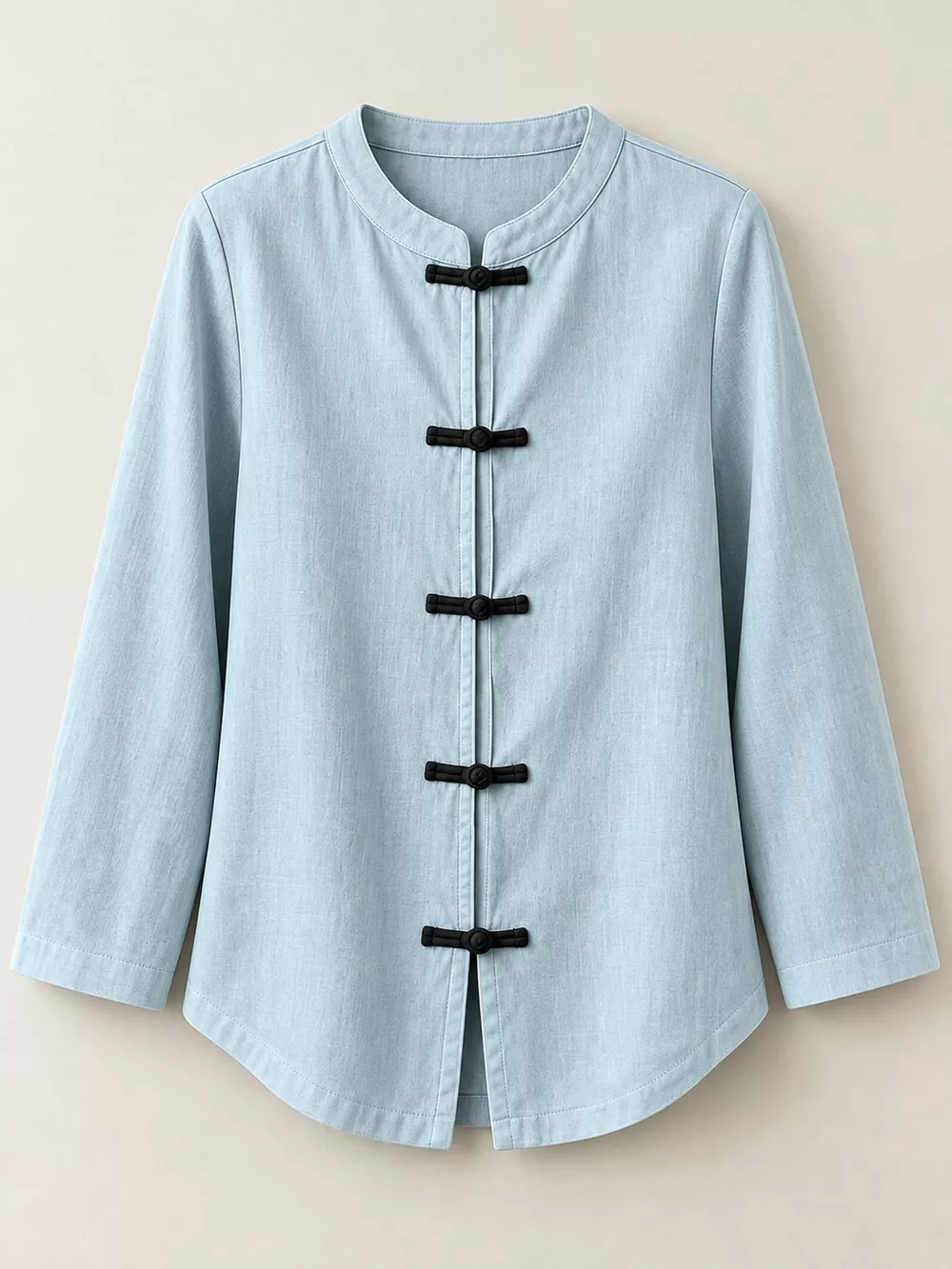Chinese Style Mandarin Collar Blouse, image 4