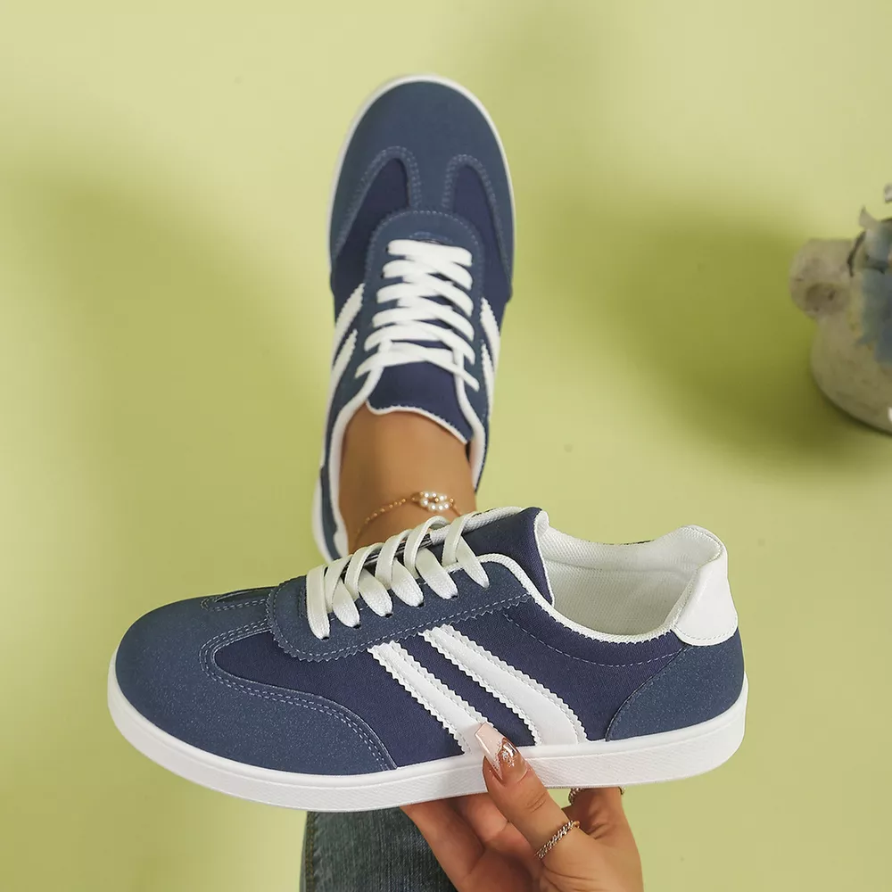 Casual Striped Flats Sneakers, image 8