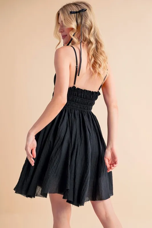 Lace Detail Mini Cami Dress, image 10