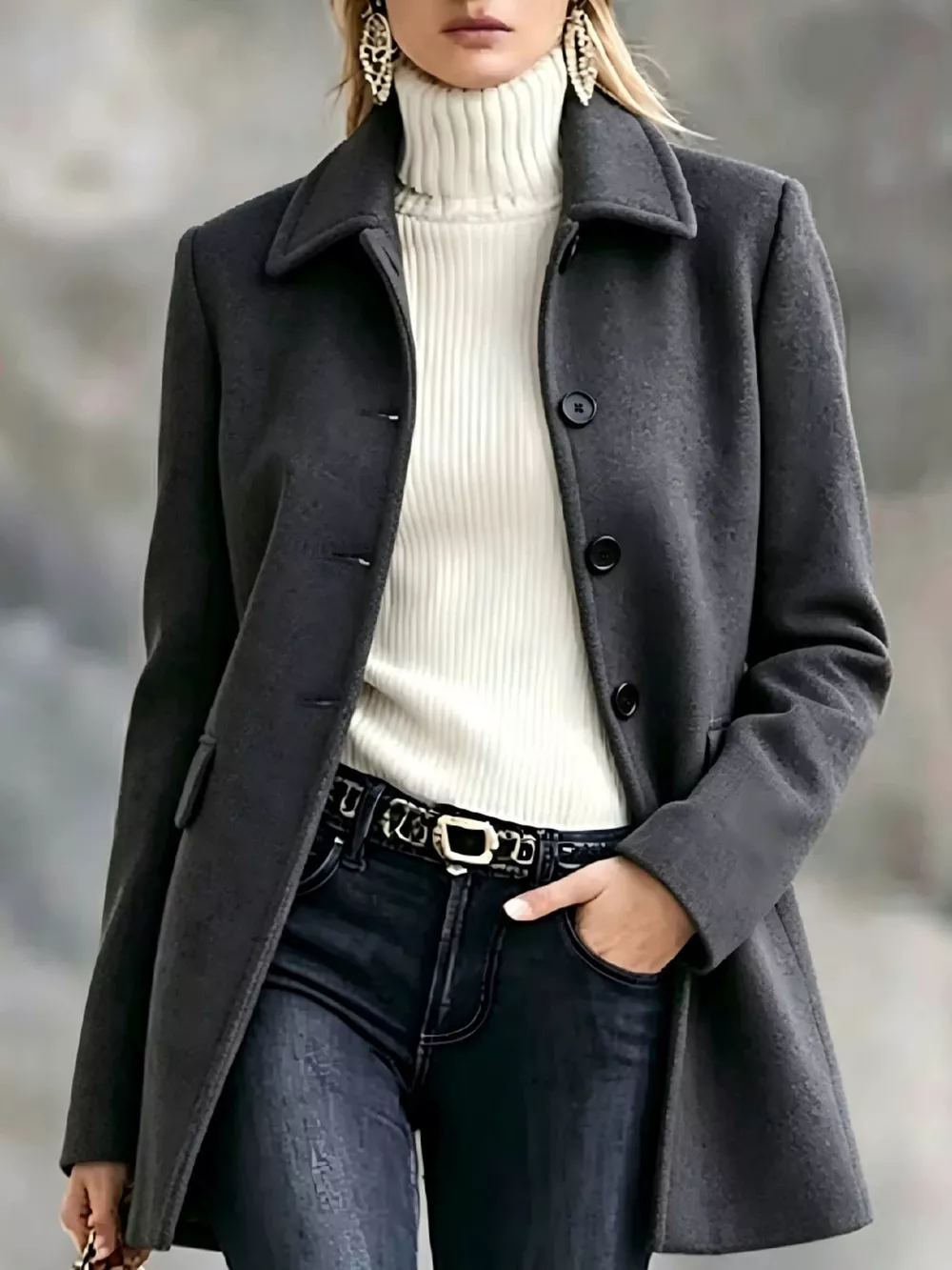 Single-Breasted Longline Coat, image 9
