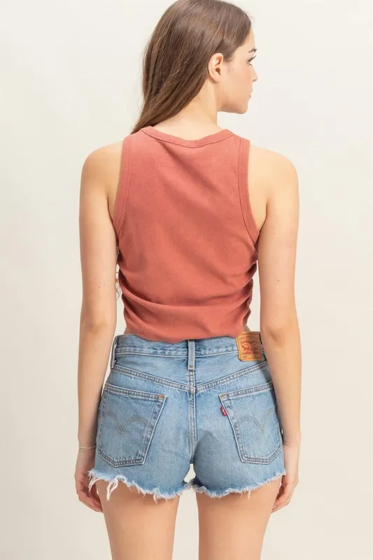 Mineral Wash Rib Knit Tank, image 3