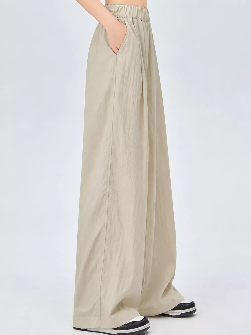 High-Waisted Loose Fit Wide-Leg Casual Pants, image 22