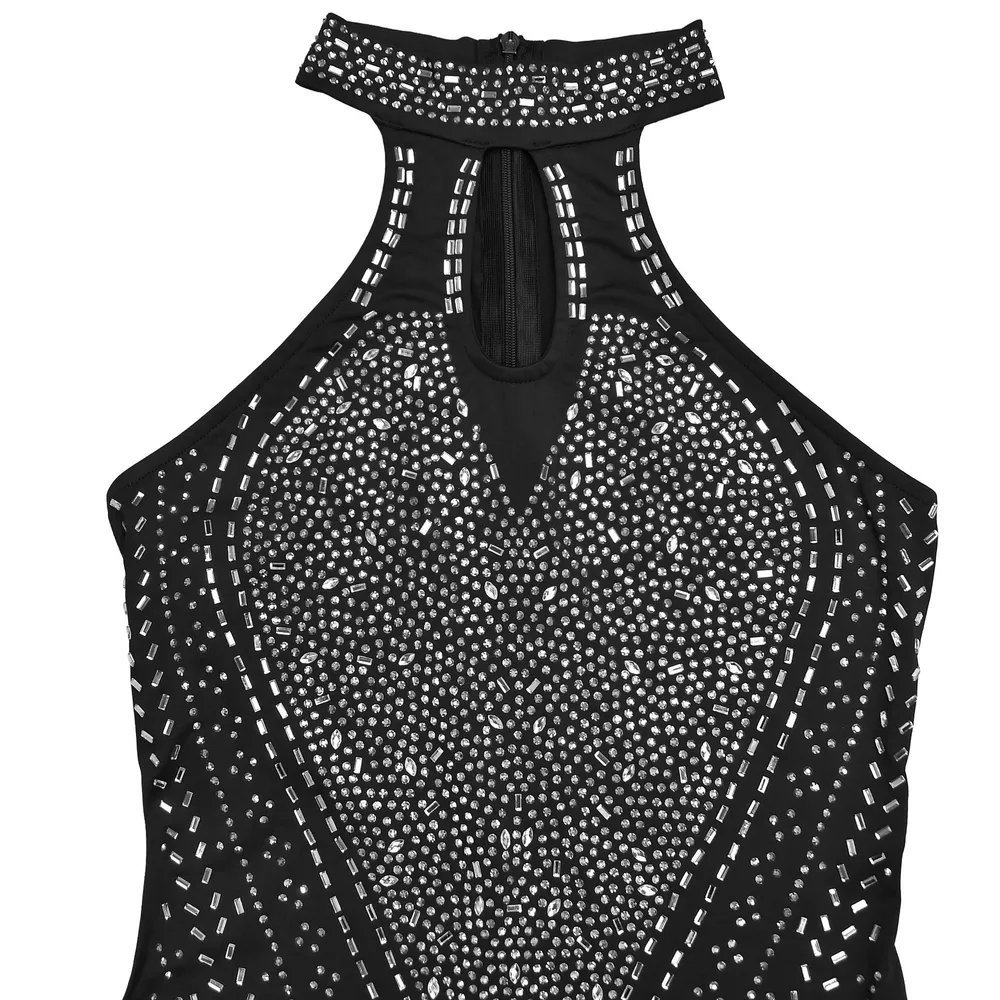 Sparkling Rhinestone Cutout Jumpsuit, image 13
