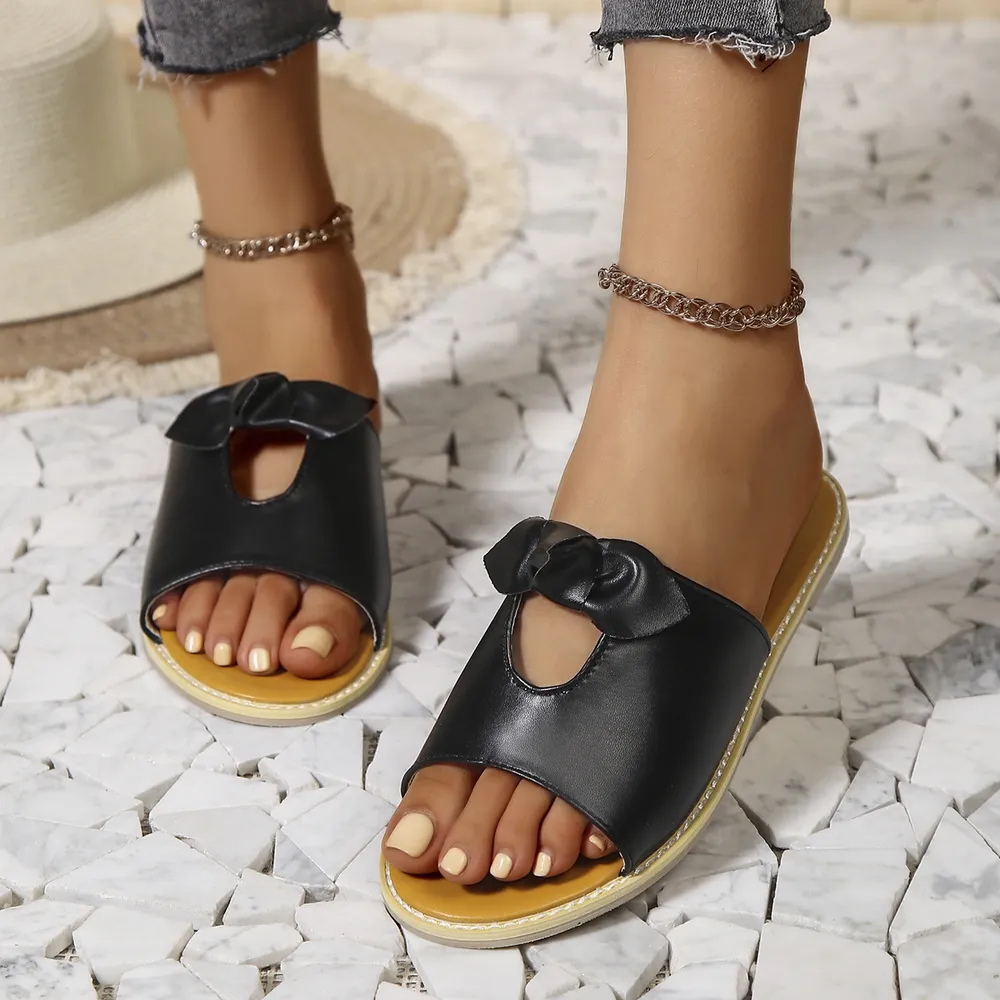 Casual Open Toe Cutout Detail Sandals, image 4