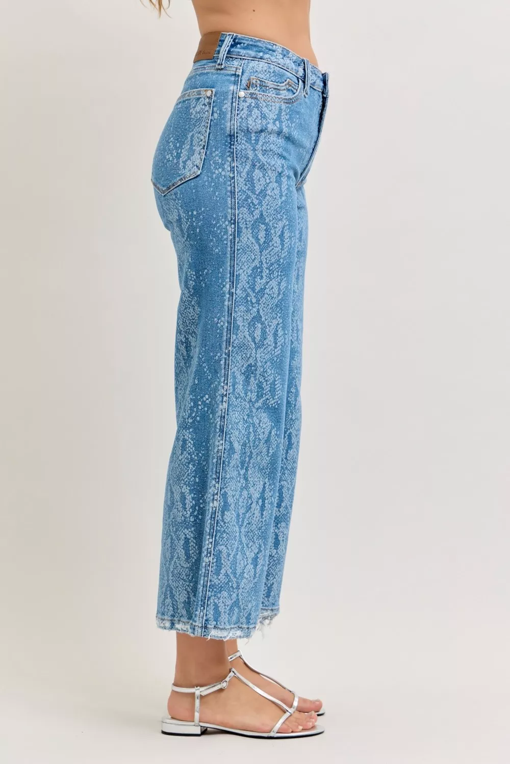 High Rise Ankle Wide Leg Jeans, image 6