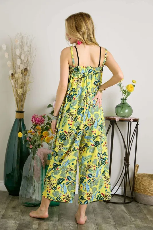 Elastic Detail Tropical Jumpsuit, image 5