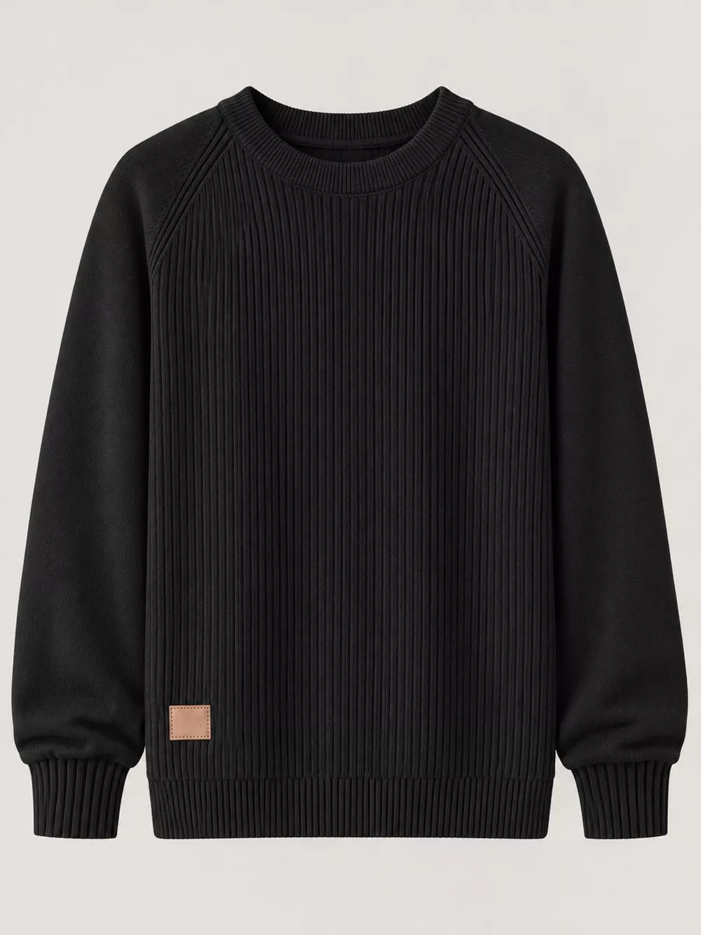 Full Size Ribbed Knit Raglan Sleeve Sweater Plus Size, image 16
