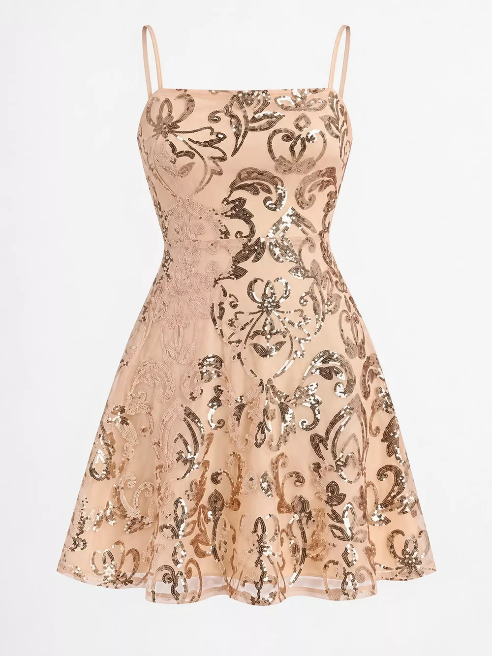 Sequin Square Neck Mini Dress, image 24
