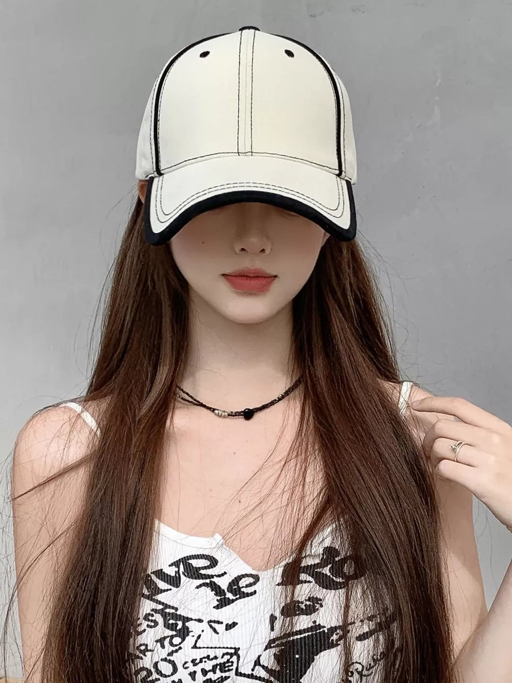 Contrast Stitch Baseball Cap, image 4