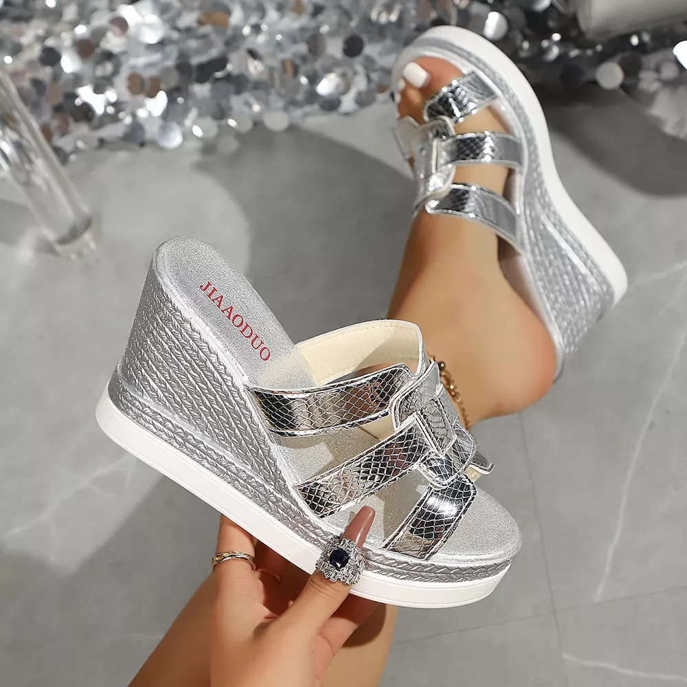 Open Toe Wedge Sandals, image 6
