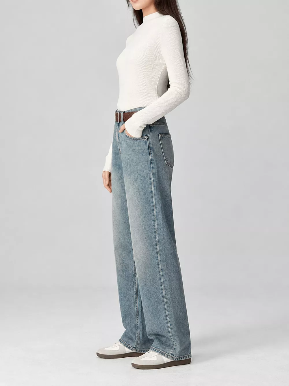 Textured Mock Neck Sweater, image 16