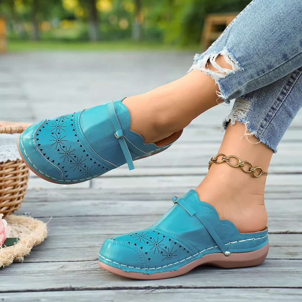 Round Toe Wedge Sandals, image 3