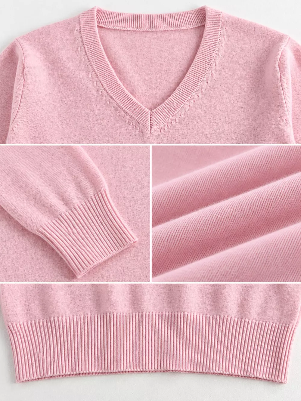 Full Size V-Neck Long Sleeve Sweater Plus Size, image 40