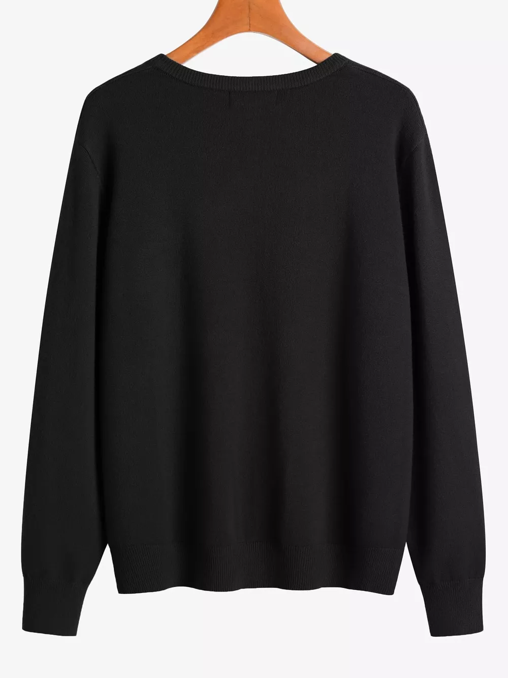 Plus Size Crew Neck Button-Down Knit Cardigan, image 5