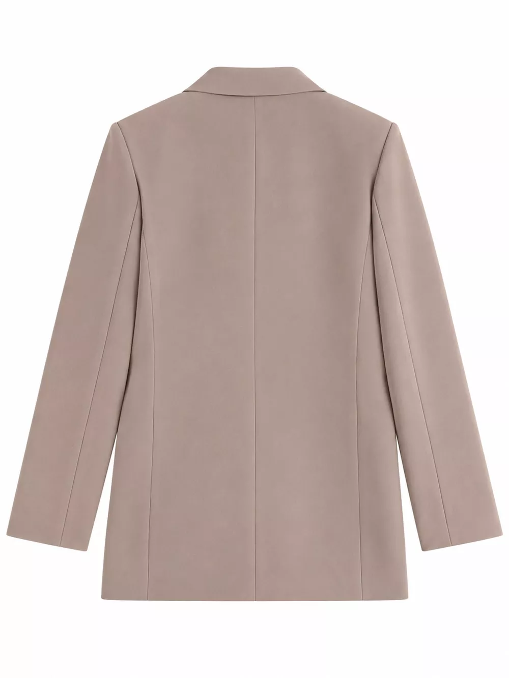 Full Size Minimalist Double-Breasted White Blazer Plus Size, image 47