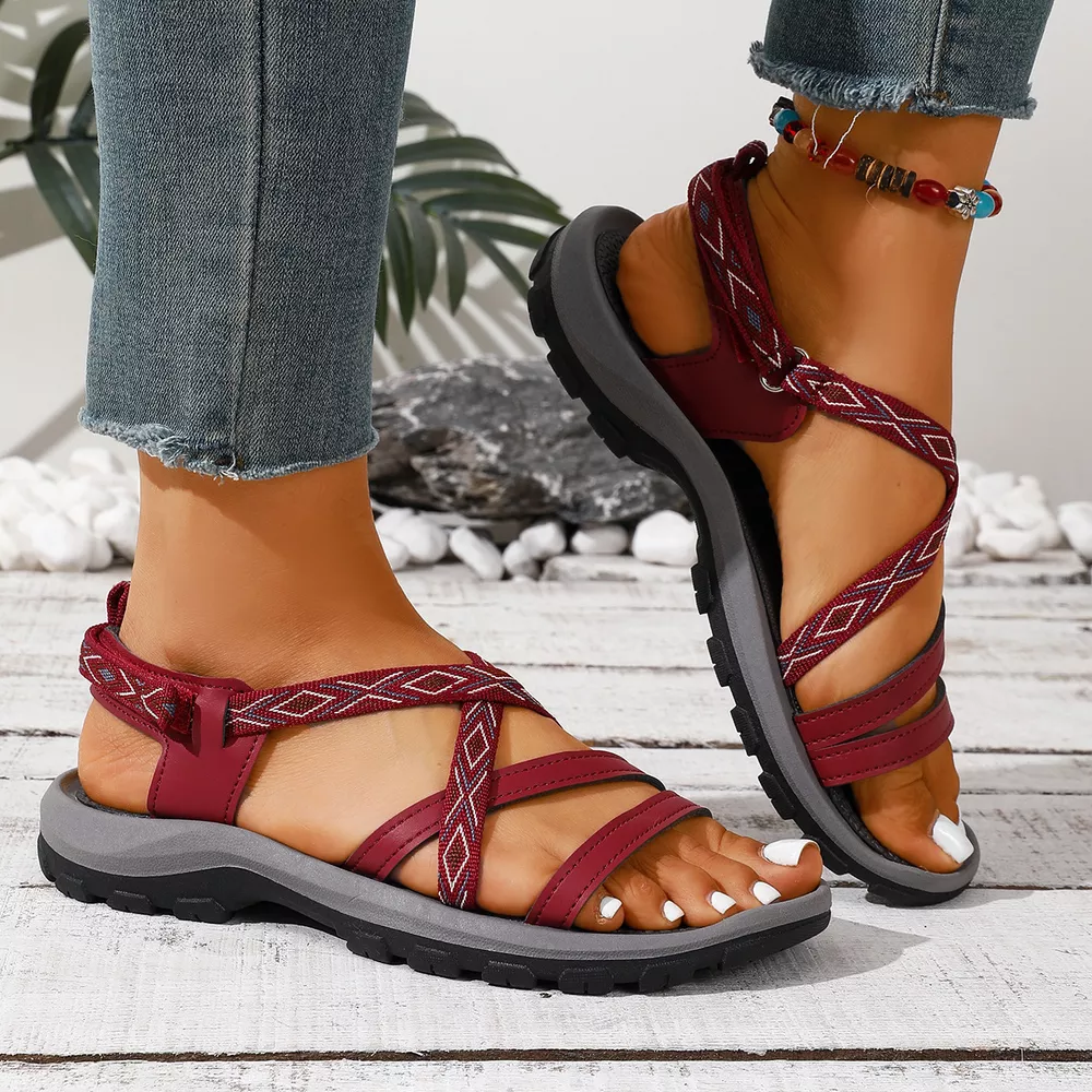 Open Toe Flats Sandals, image 3