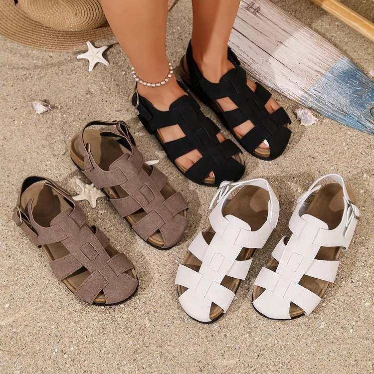 Round Toe Flats Sandals, image 2