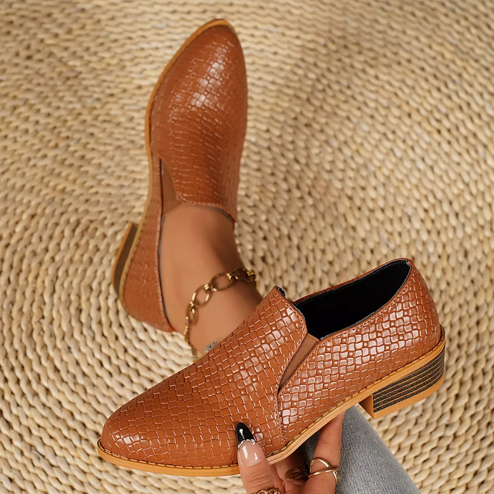 Point Toe Block Heels Loafers, image 10
