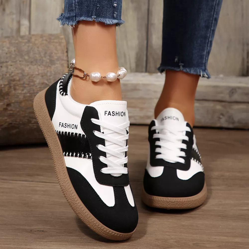 Lace-Up Flats Sneakers, image 2