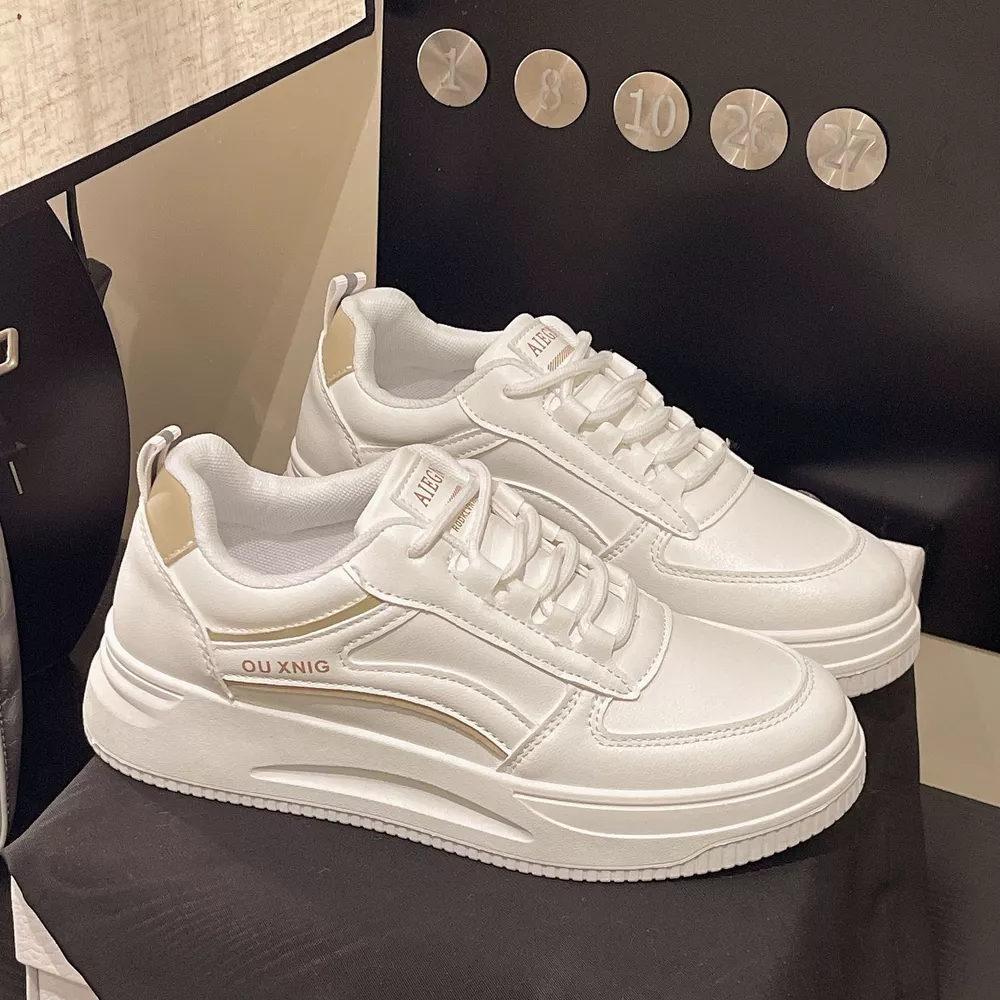 Classic Lace-Up Platform Sneakers, image 4