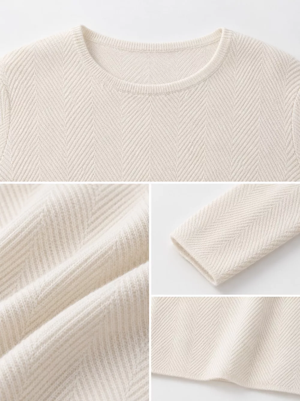Herringbone Slim Fit Long Sleeve Knit Top, image 18