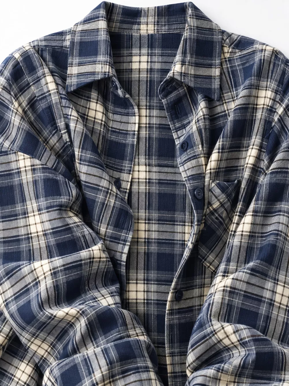Casual Loose Fit Plaid Shirt, image 6