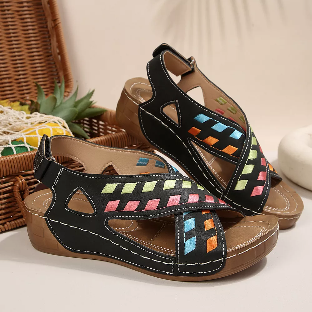 Open Toe Wedge Sandals, image 2