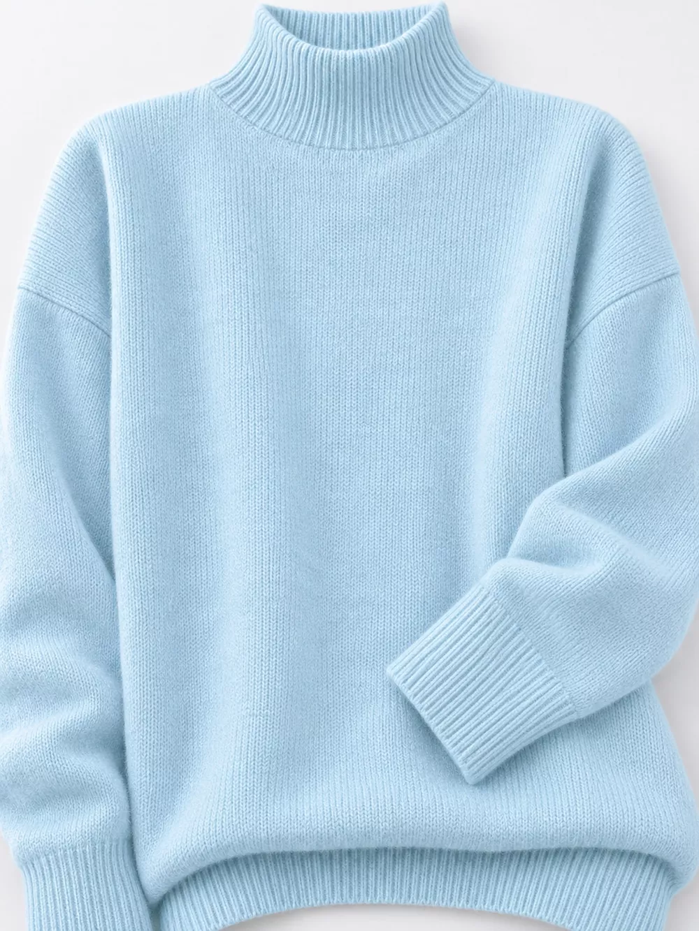 Turtleneck Dropped Shoulder Sweater, image 59