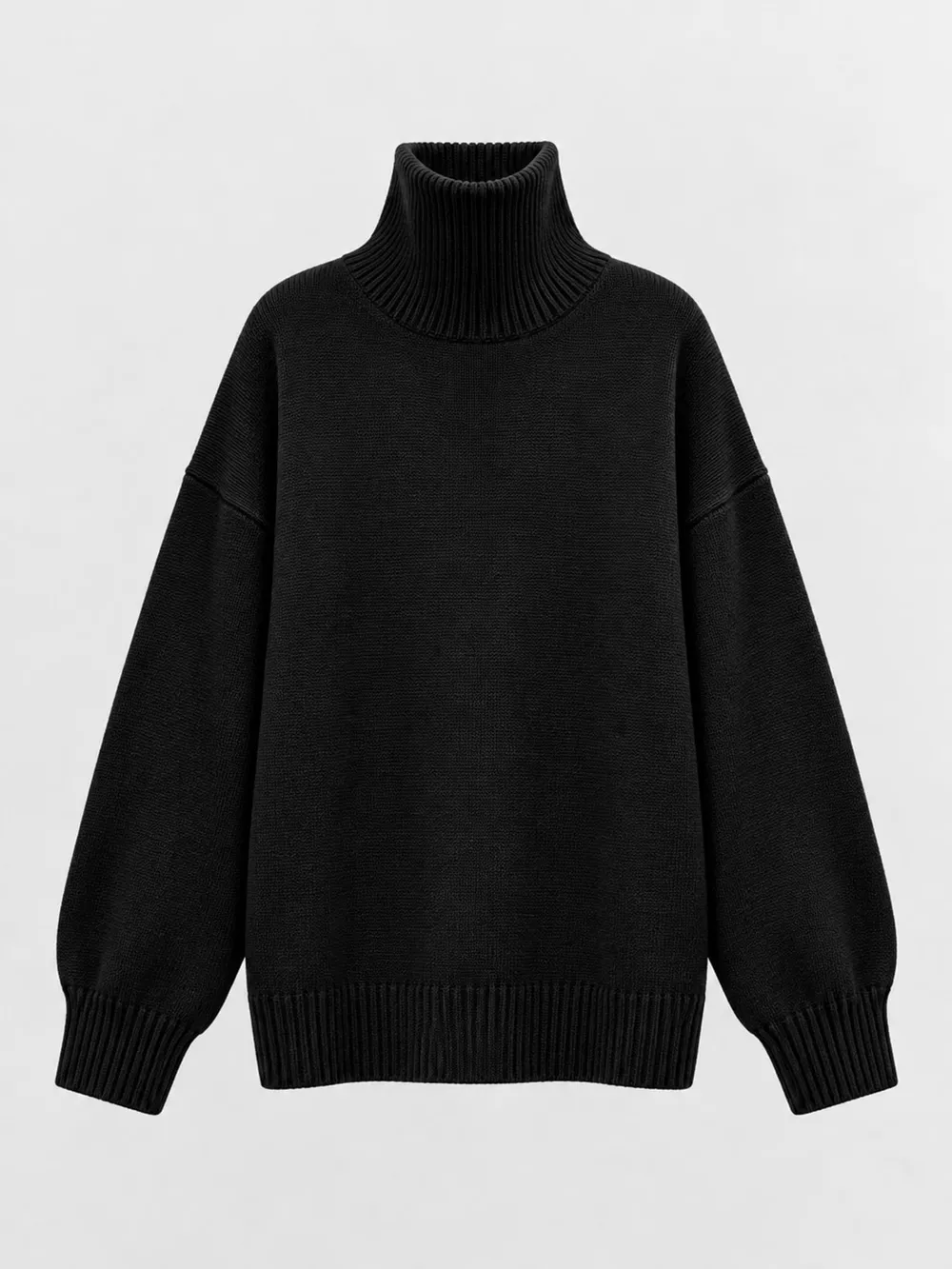 Oversized Turtleneck Wool Sweater, image 39