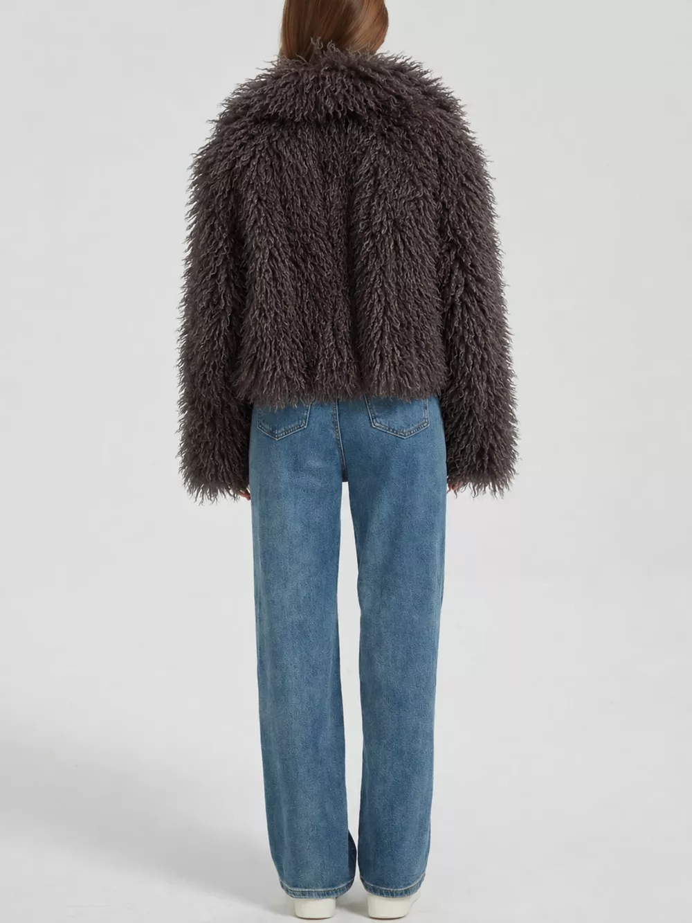 Faux Fur Open-Front Cropped Outerwear, image 20