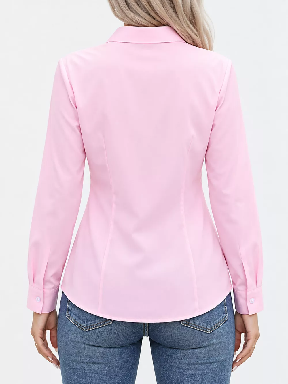 Full Size Button-Down Long Sleeve Shirt Plus Size, image 14
