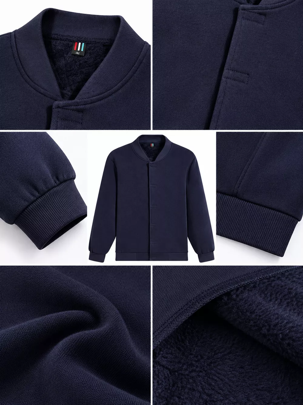 Men's Plus Size Zip Up Long Sleeve Sweatshirt, image 16