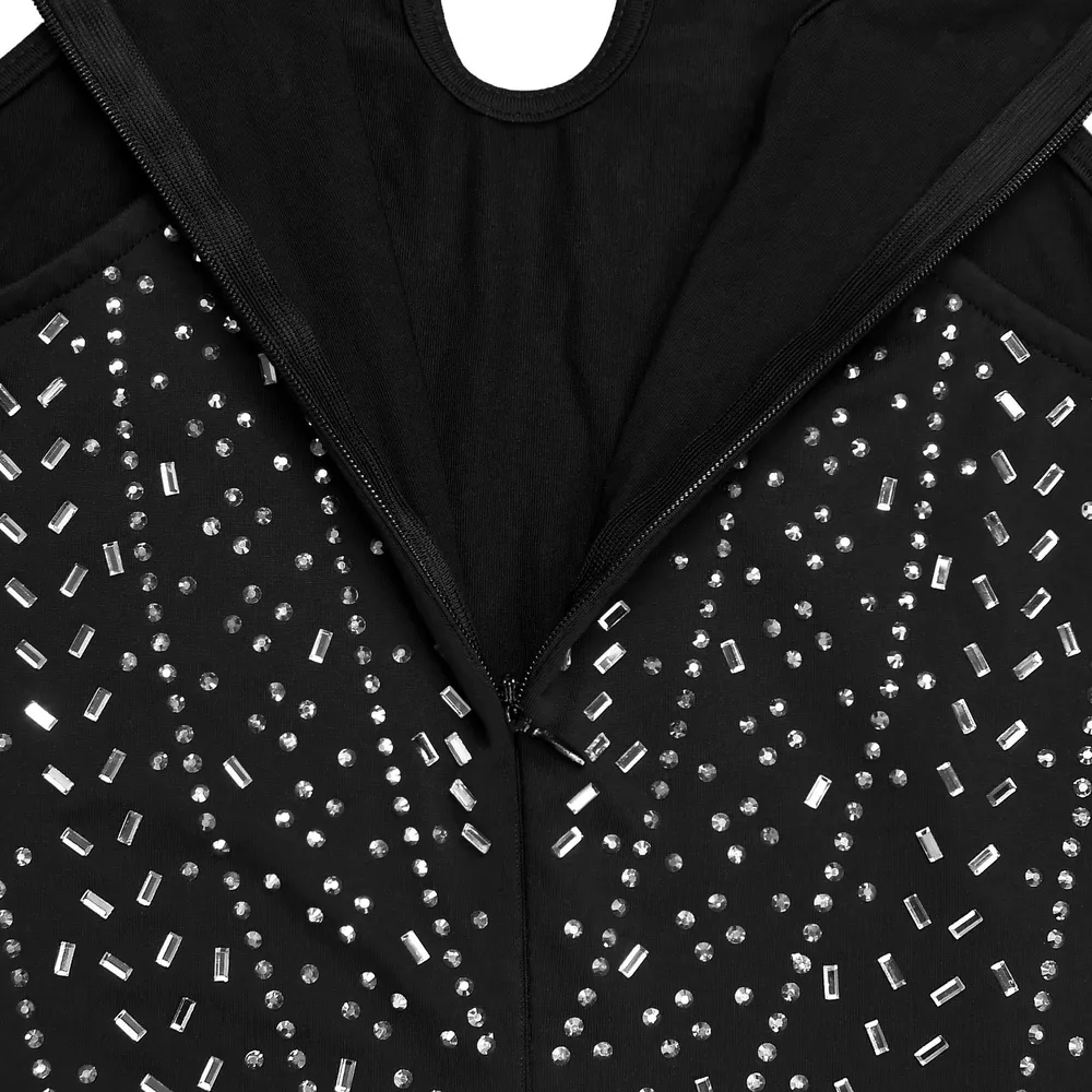 Sparkling Rhinestone Cutout Jumpsuit, image 7