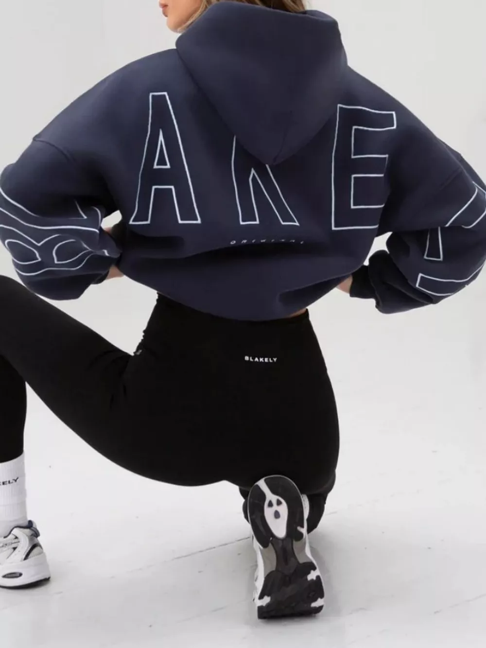 Letter Back Hoodie with Kangaroo Pocket, image 26