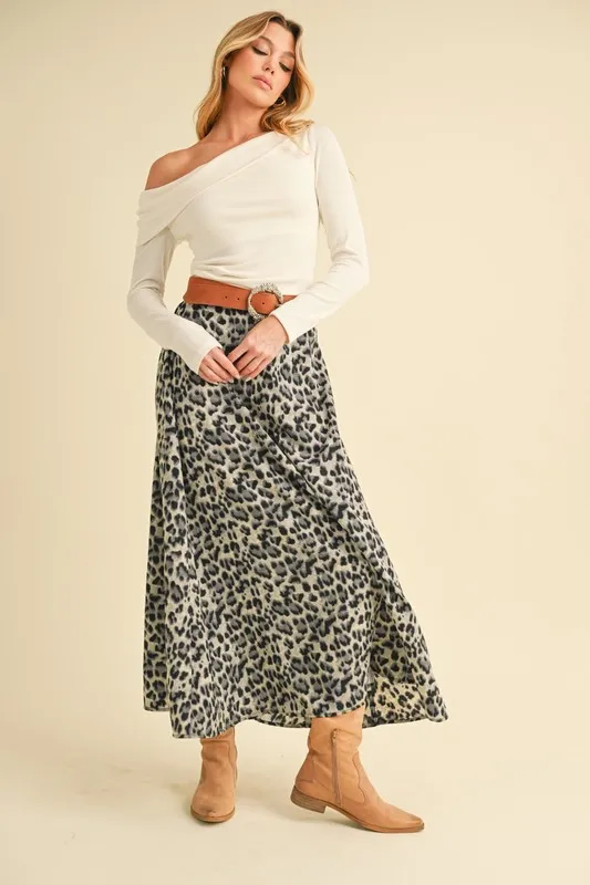 Leopard Midi Skirt, image 8