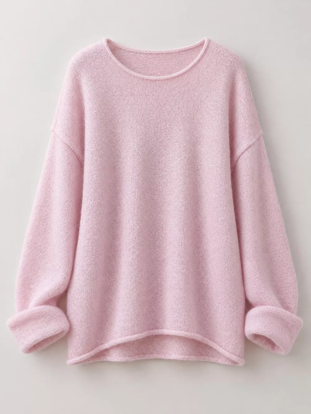 Round Neck Dropped Shoulder Sweater, image 11