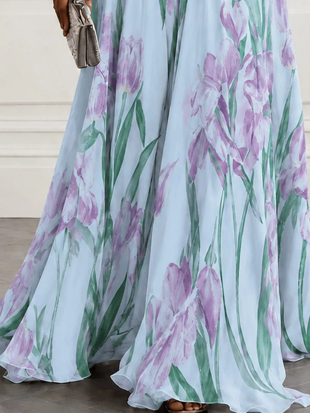Full Size Sleeveless Floral Print Maxi Dress Plus Size, image 34
