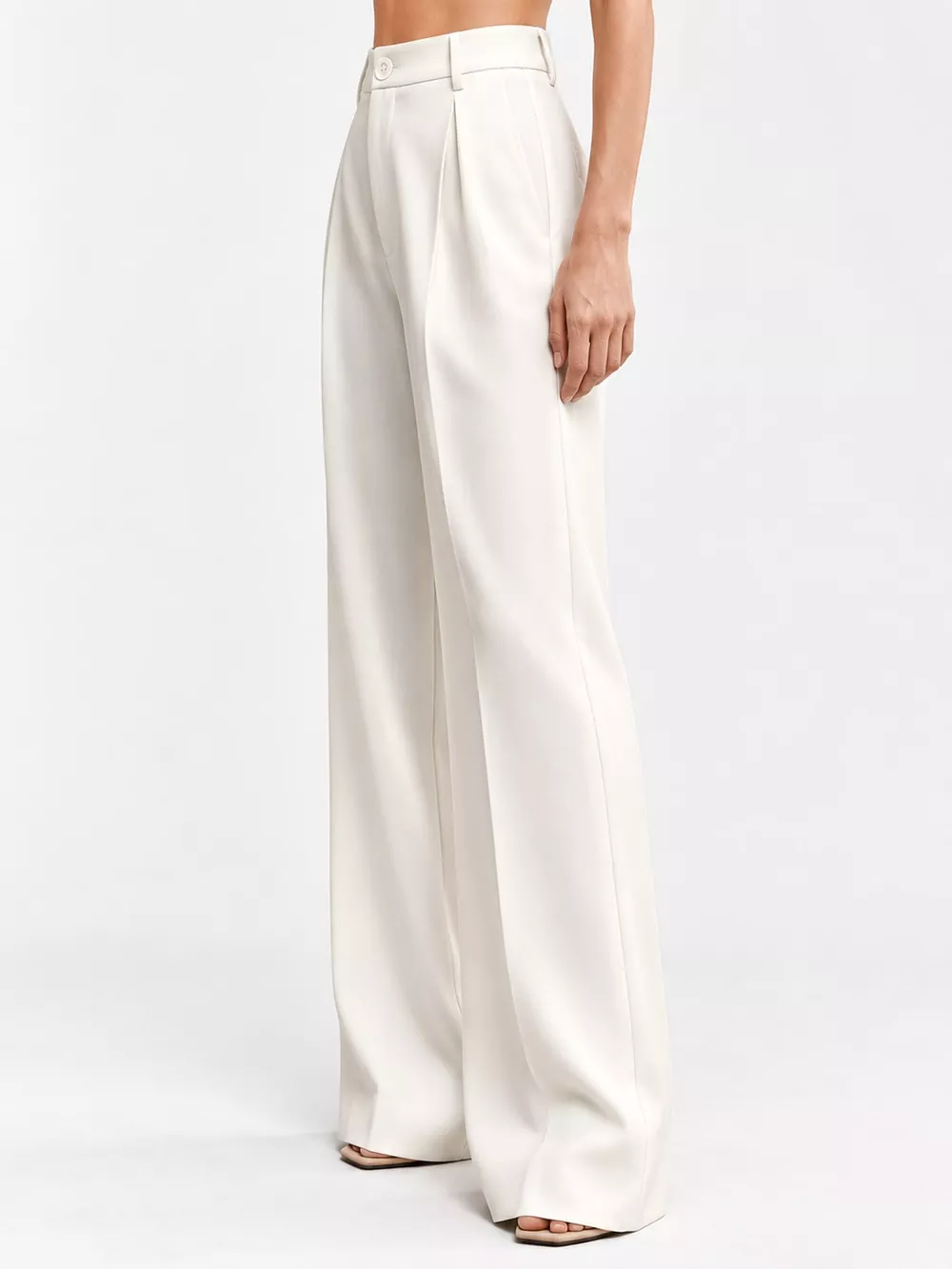 High-Waisted Pleated Wide-Leg Pants, image 26