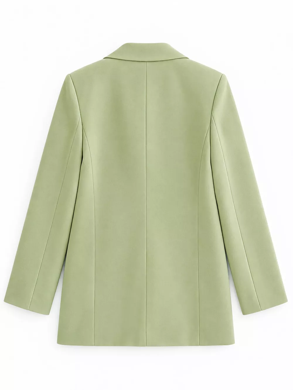Full Size Minimalist Double-Breasted White Blazer Plus Size, image 13