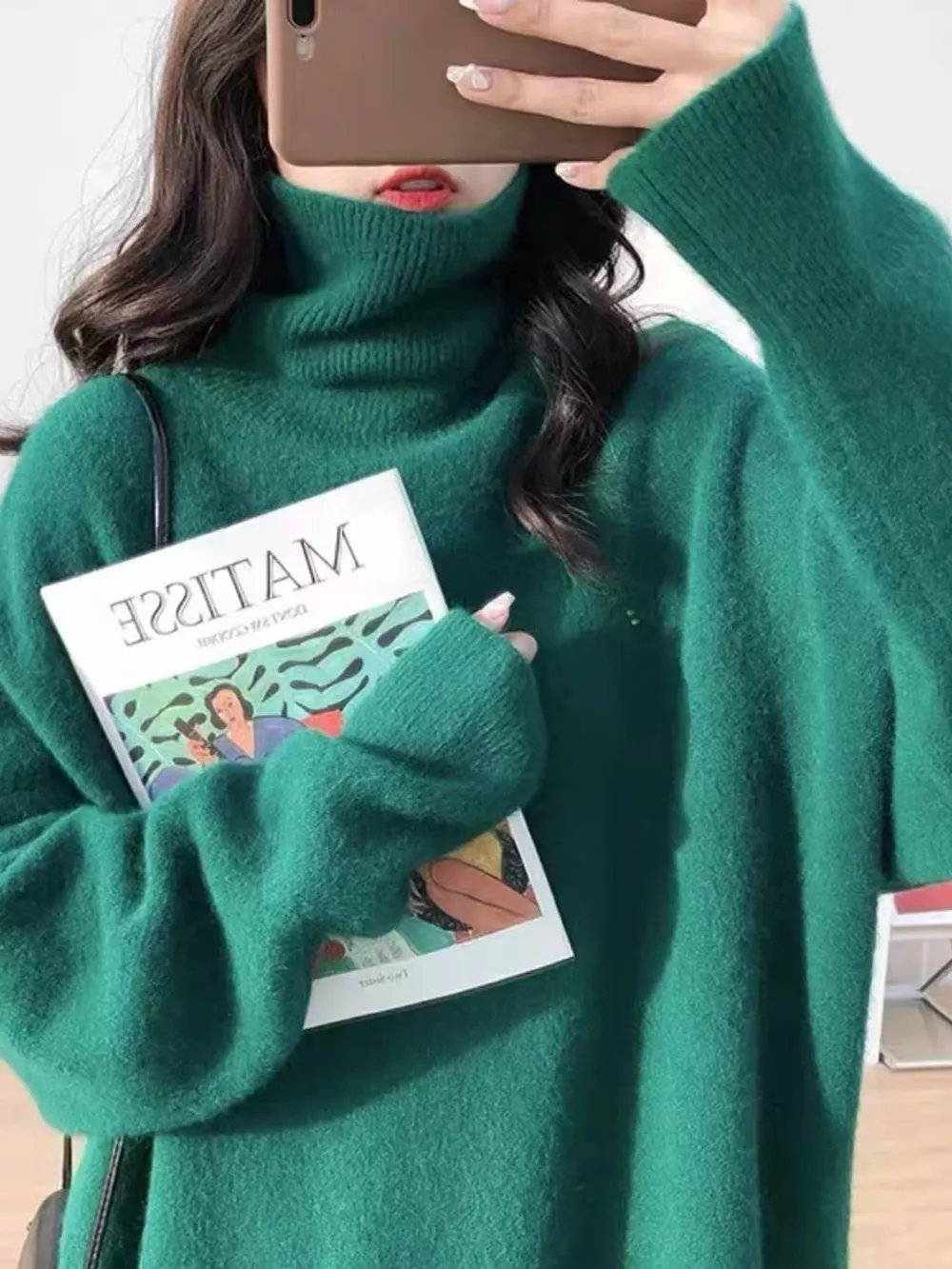 Turtleneck Dropped Shoulder Sweater, image 45