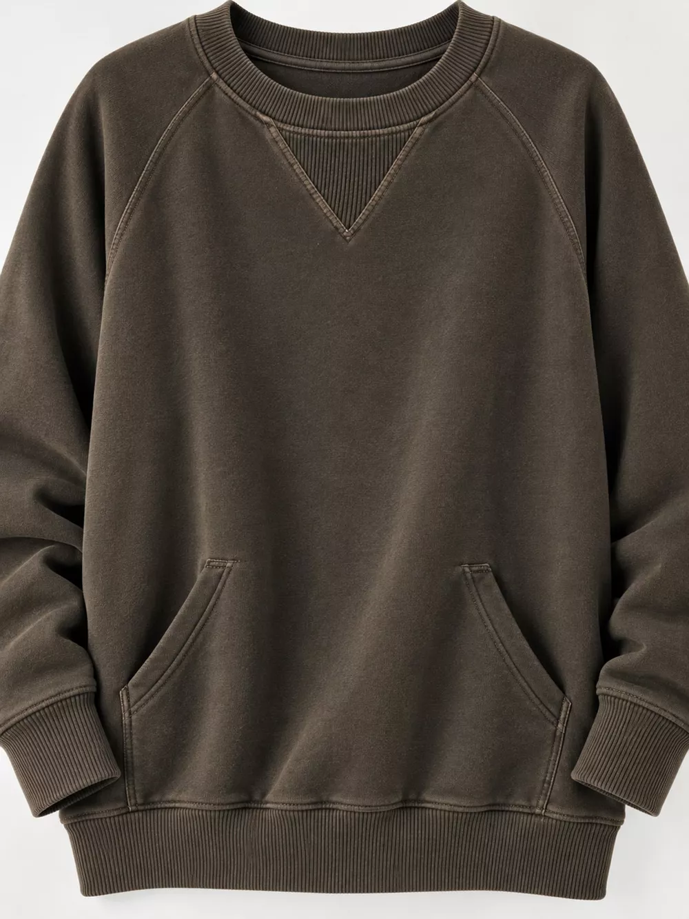 Crew Neck Raglan Sleeve Sweatshirt, image 38
