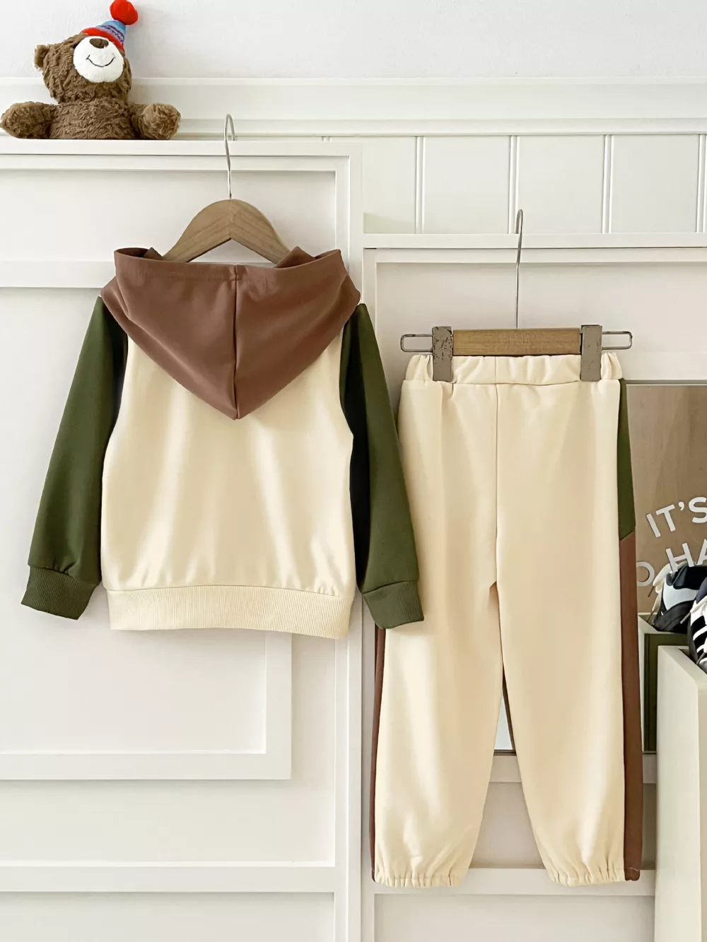 Children's Color Block Hoodie and Pants Set, image 5